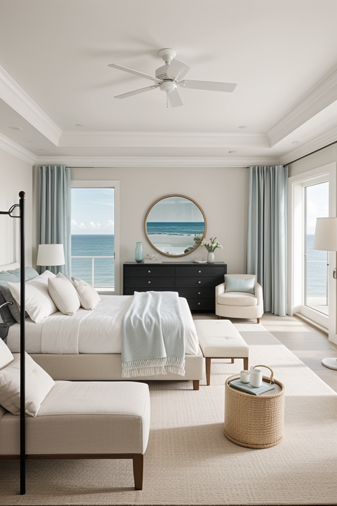 Marine Modernity: 64 Designer Coastal Bedrooms That Evoke Ocean Dreams