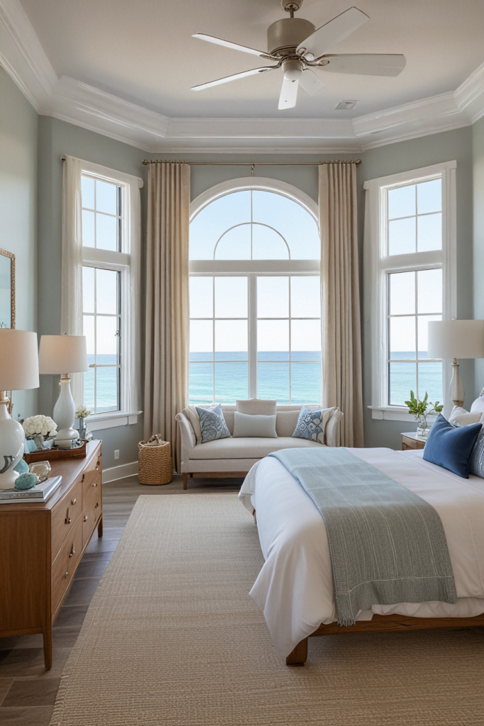 Marine Modernity: 64 Designer Coastal Bedrooms That Evoke Ocean Dreams