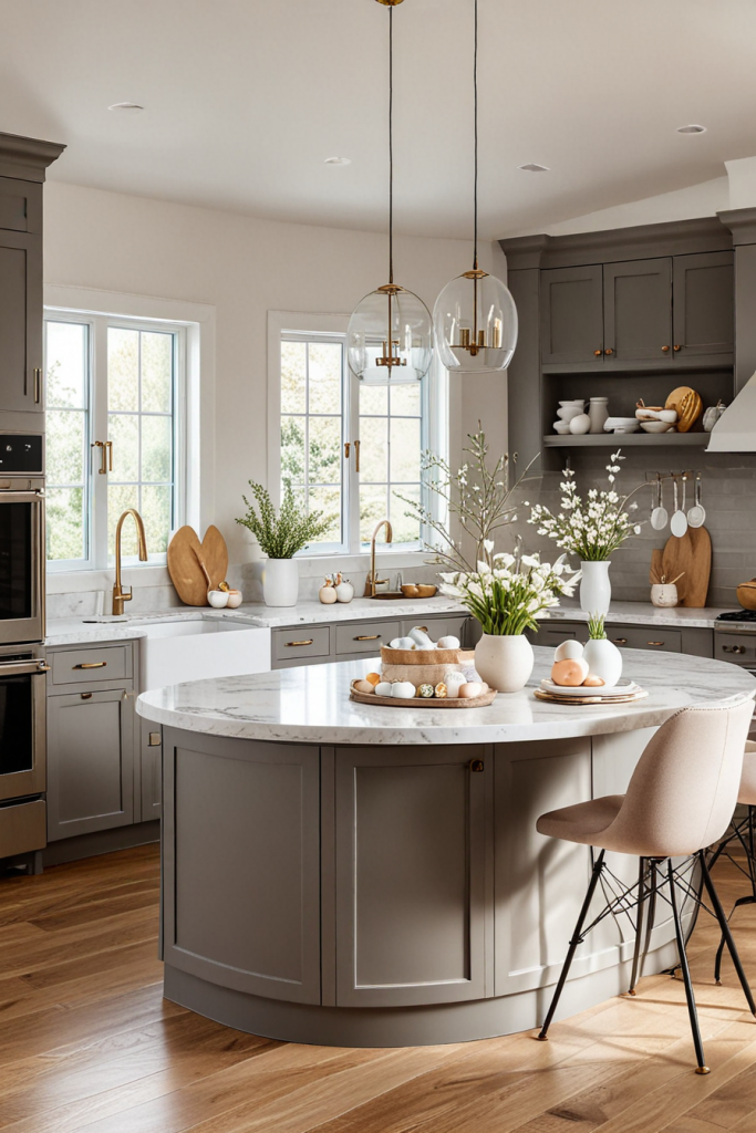 Chic And Bold: 65 Easter Kitchen Island Decor 2025 Inspirations