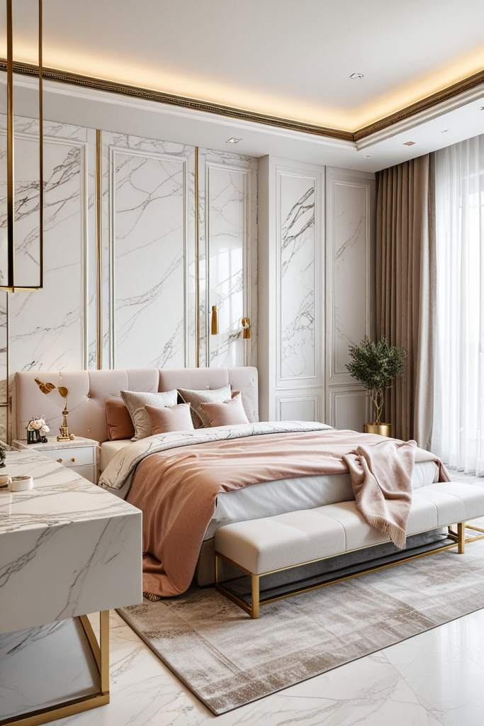 Elegant Innovation: 65 Unforgettable Modern Feminine Bedroom Ideas