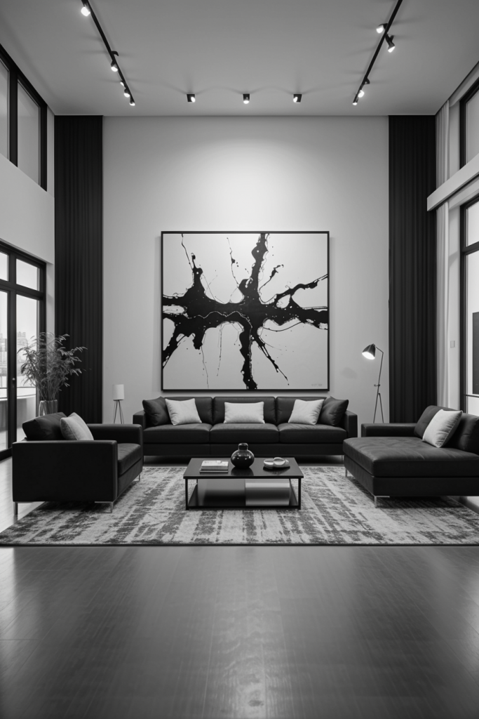 Bold Contrasts And Elegant Lines: 63 Inspiring Black And White Living Room Ideas