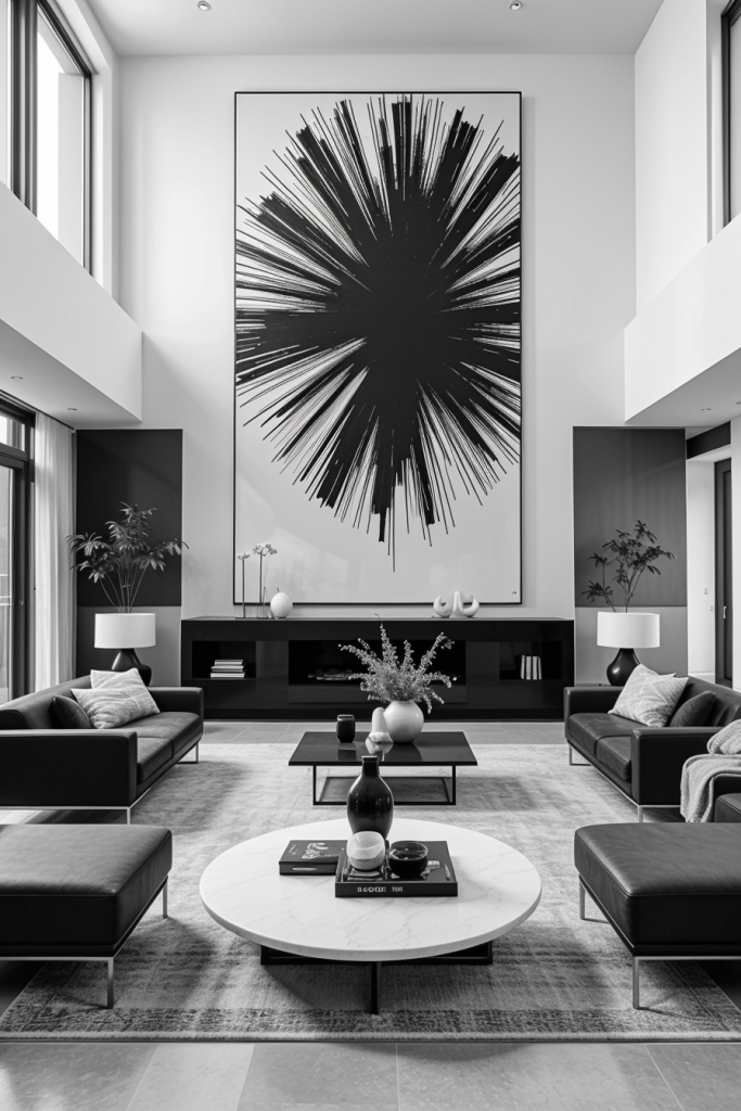 Bold Contrasts And Elegant Lines: 63 Inspiring Black And White Living Room Ideas