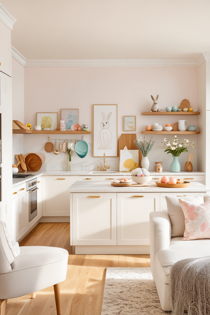 Chic And Bold: 65 Easter Kitchen Island Decor 2025 Inspirations