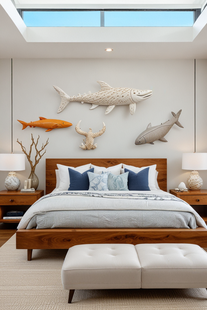 Marine Modernity: 64 Designer Coastal Bedrooms That Evoke Ocean Dreams