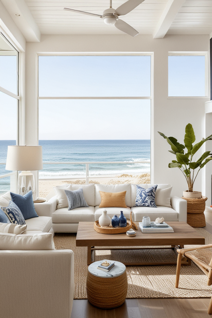 Sea Breeze Sophistication: 67 Modern Living Rooms In Coastal Style 2025