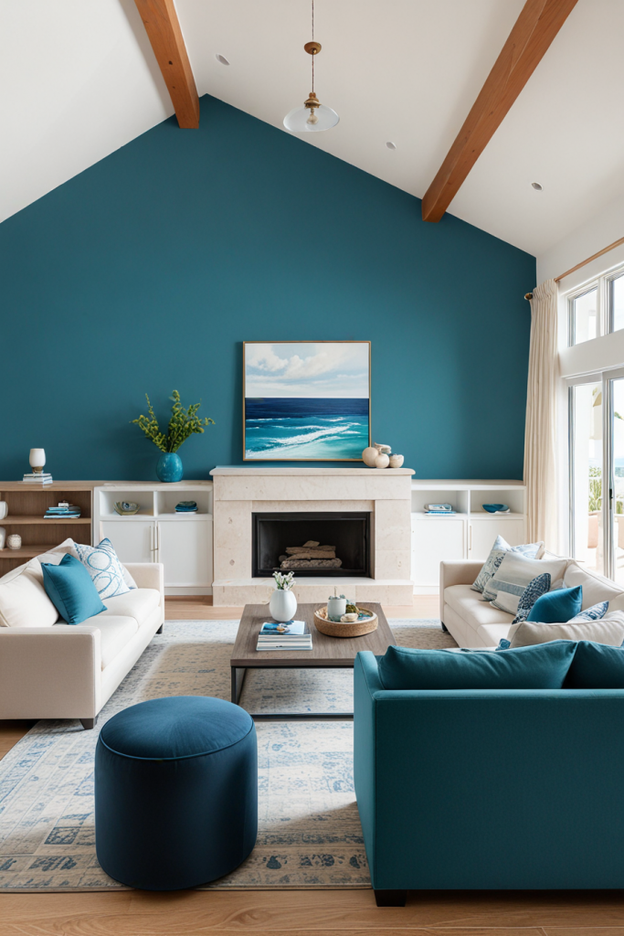 Sea Breeze Sophistication: 67 Modern Living Rooms In Coastal Style 2025