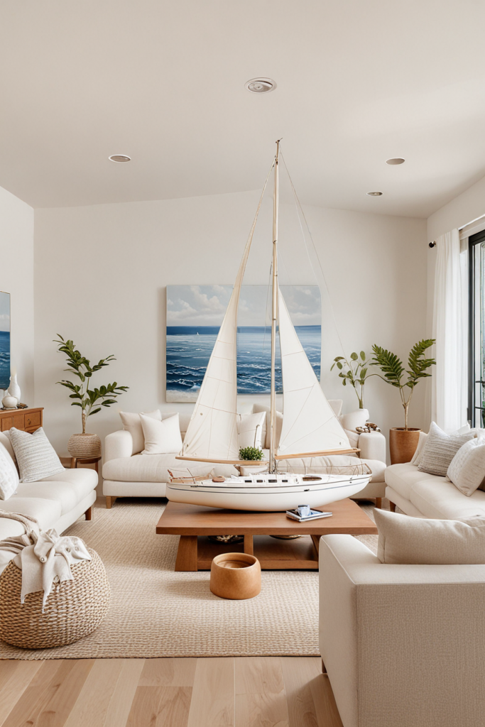 Sea Breeze Sophistication: 67 Modern Living Rooms In Coastal Style 2025