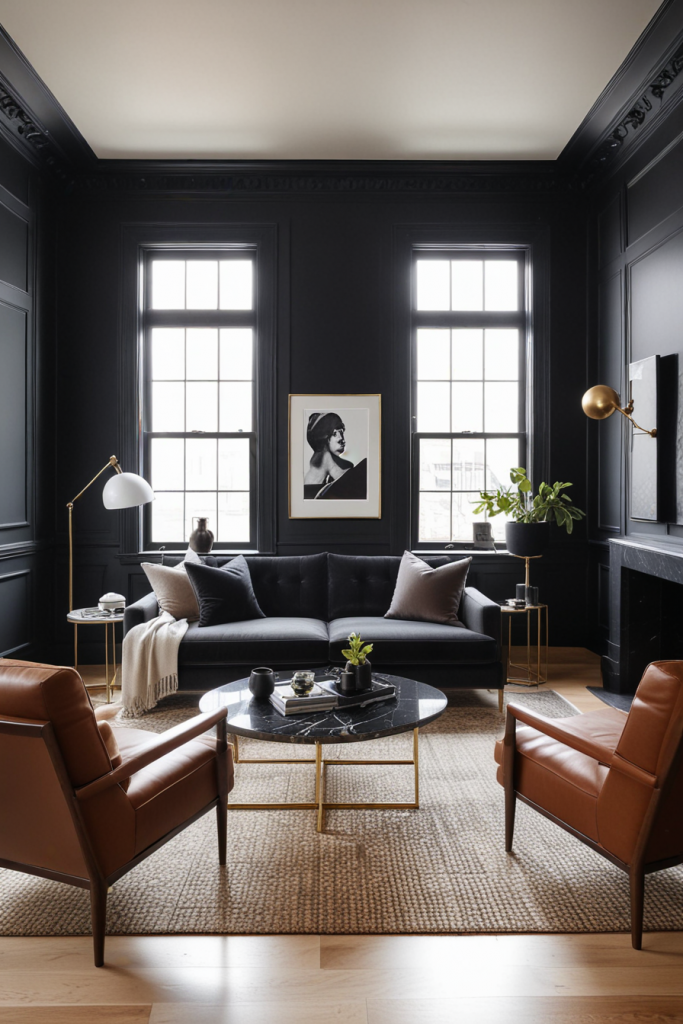 66 Striking Black Small Living Room Ideas for a Sophisticated, Designer Look