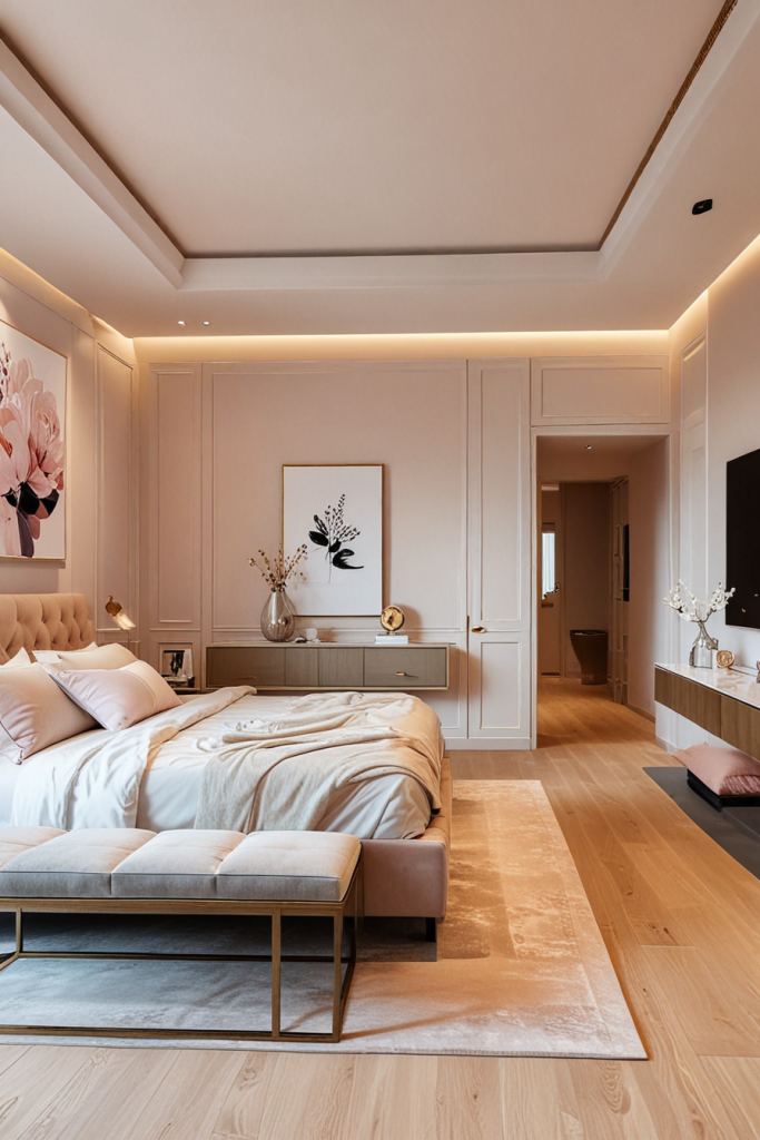 Elegant Innovation: 65 Unforgettable Modern Feminine Bedroom Ideas