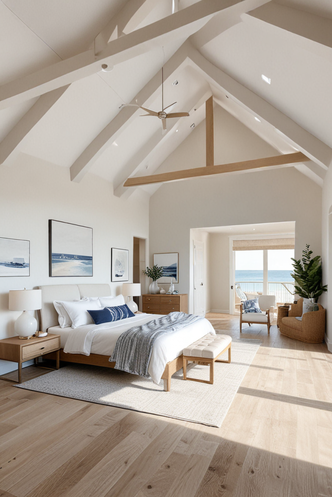 Marine Modernity: 64 Designer Coastal Bedrooms That Evoke Ocean Dreams