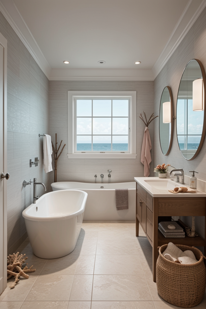 Sail Into Luxury: 67 Modern Coastal Bathrooms 2025 With Unusual Nautical Decor