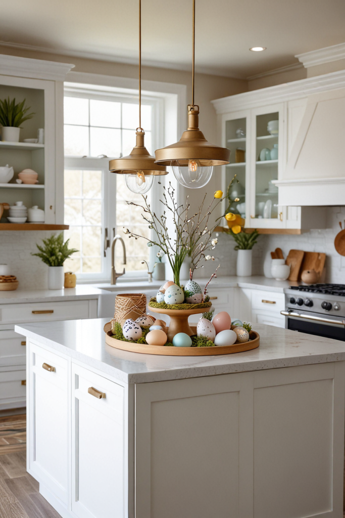 Chic And Bold: 65 Easter Kitchen Island Decor 2025 Inspirations