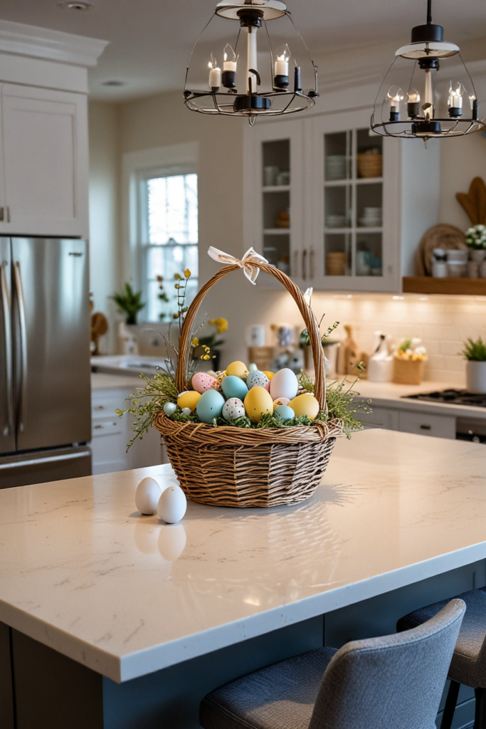 Chic And Bold: 65 Easter Kitchen Island Decor 2025 Inspirations