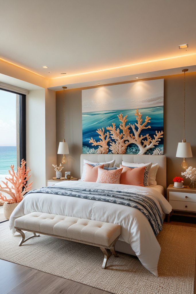 Marine Modernity: 64 Designer Coastal Bedrooms That Evoke Ocean Dreams