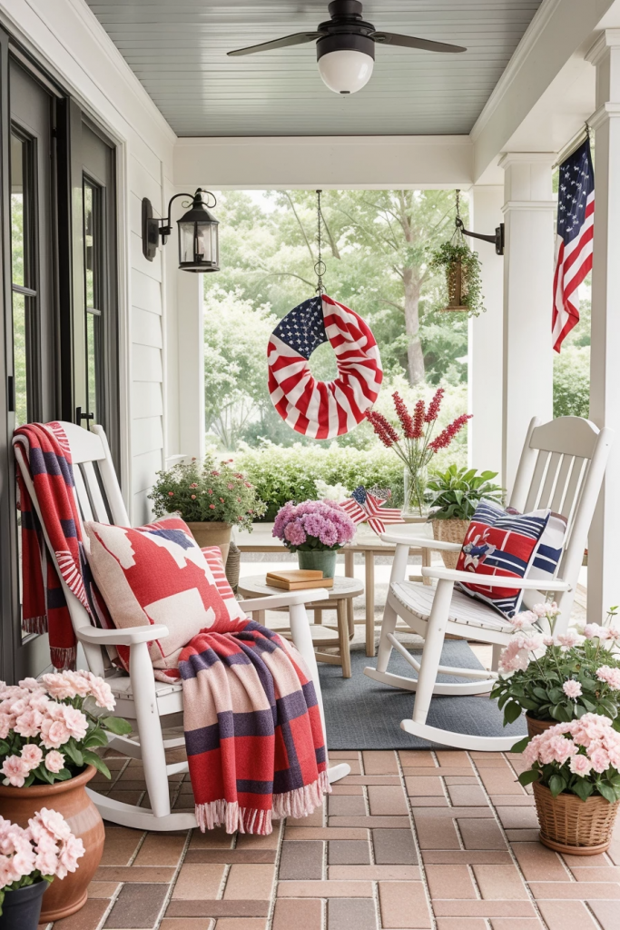 Patriotism With a Twist: 65 Unexpectedly Elegant 4th of July Farmhouse Exterior Inspirations