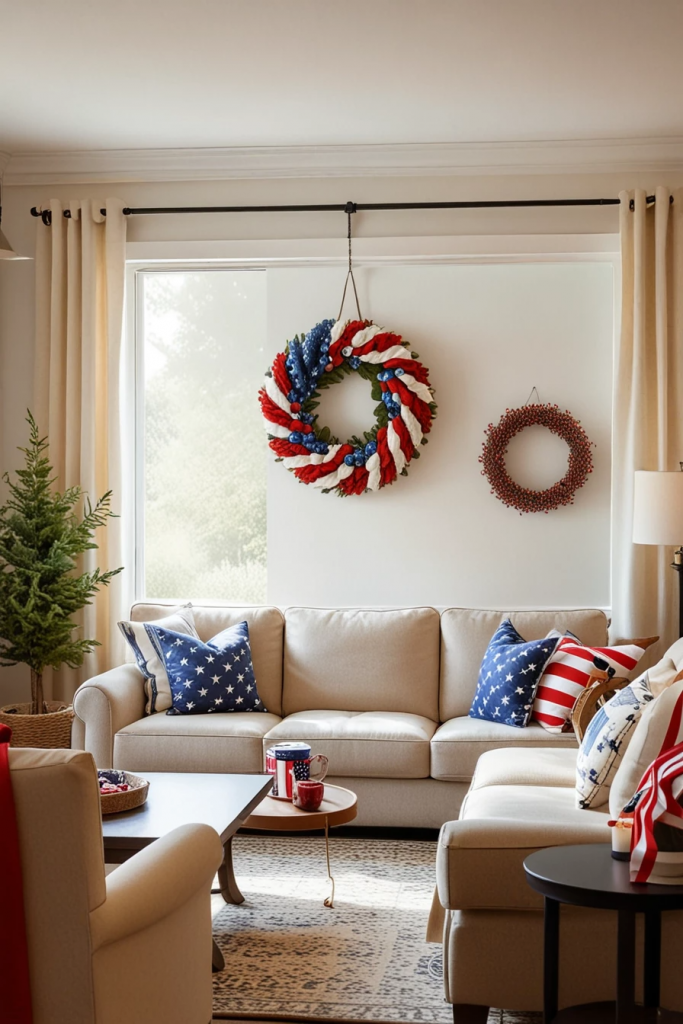 Living Loud in Liberty: 61 Unconventional Americana Decor Ideas for the 4th of July Living Room