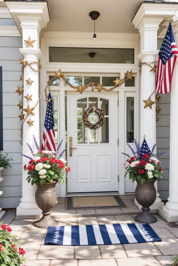 Fireworks For The Front Yard: 60 Jaw-Dropping 4th Of July Home Exterior Ideas