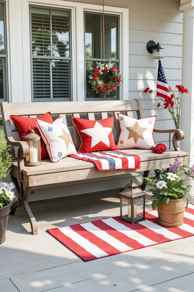 Patriotism With a Twist: 65 Unexpectedly Elegant 4th of July Farmhouse Exterior Inspirations