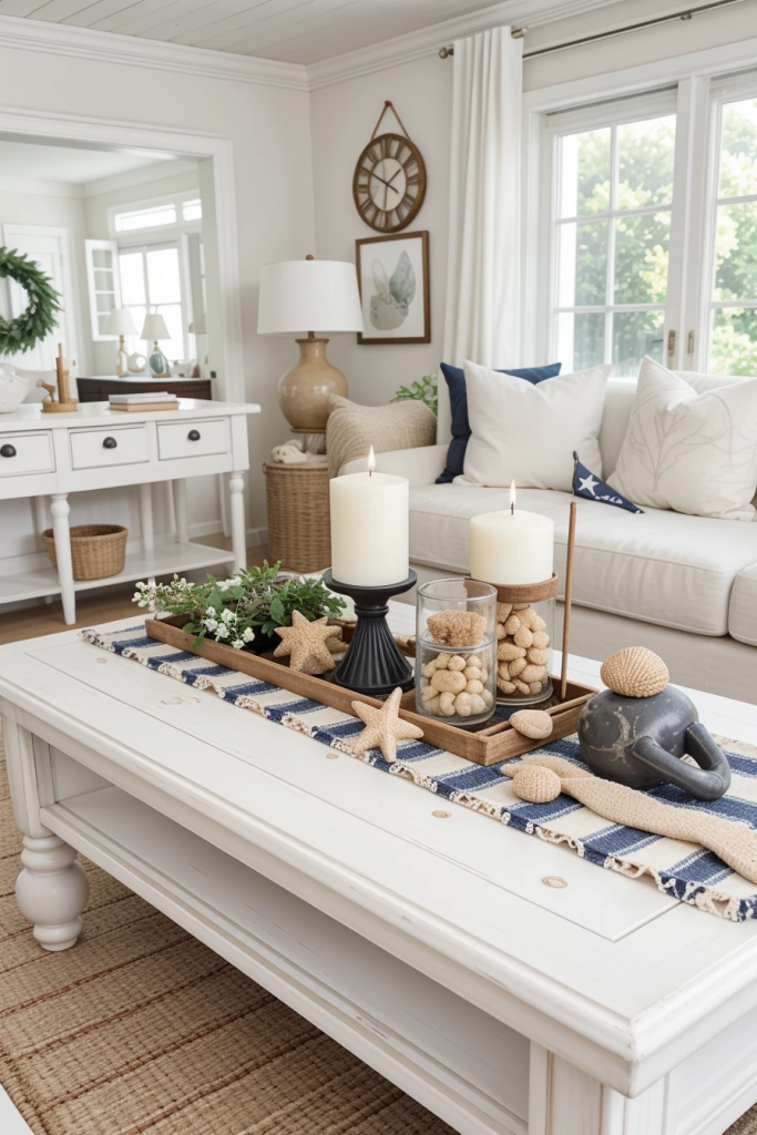 Red, White, And Beachy: 63 Breezy Coastal Living Rooms Decked For The Fourth