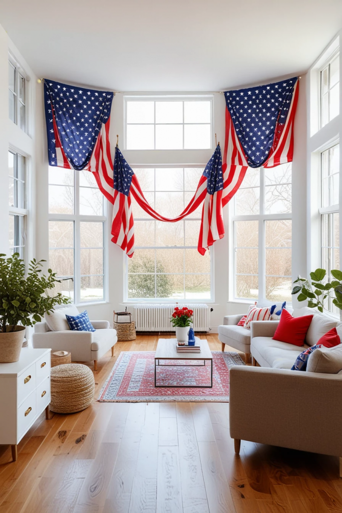 Window To Freedom: 62 Patriotic Displays To Light Up Your 4th Of July
