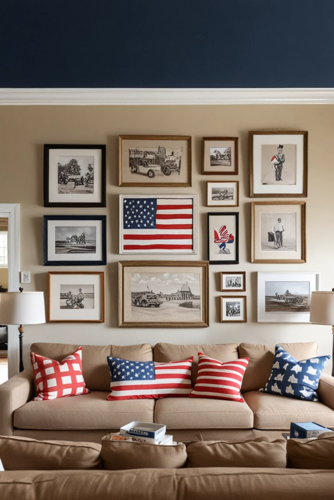 Living Loud in Liberty: 61 Unconventional Americana Decor Ideas for the 4th of July Living Room