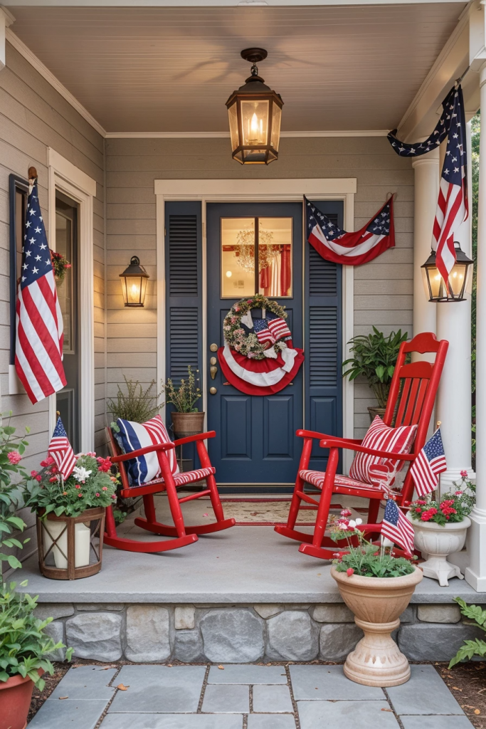 Fireworks For The Front Yard: 60 Jaw-Dropping 4th Of July Home Exterior Ideas