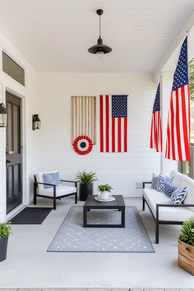 64 Best 4th Of July Porch Ideas For A Stylish And Patriotic Outdoor Space
