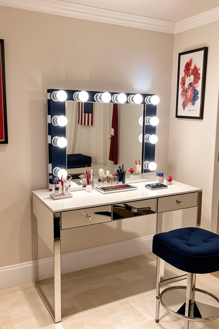 64 Best 4th Of July Vanity Table Decorations For Women To Celebrate In ...