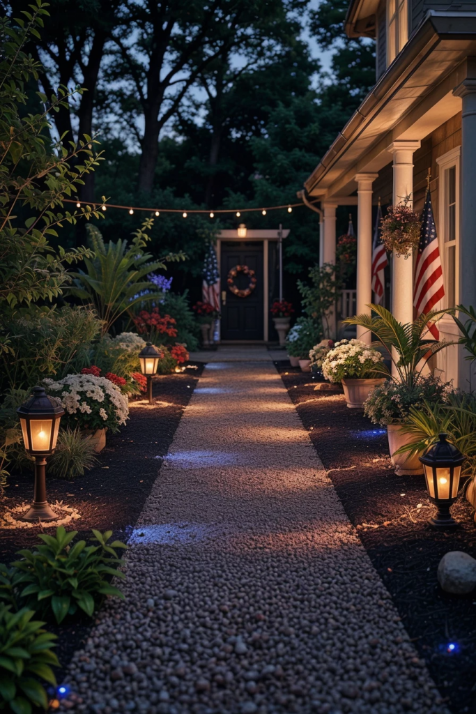 Patriotism With a Twist: 65 Unexpectedly Elegant 4th of July Farmhouse Exterior Inspirations