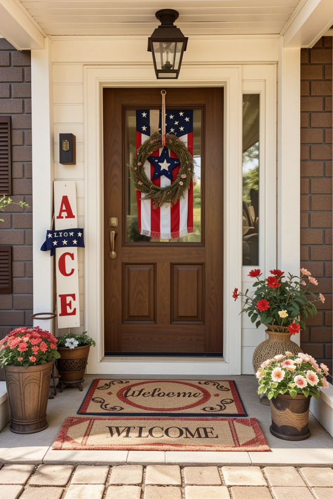 Fireworks For The Front Yard: 60 Jaw-Dropping 4th Of July Home Exterior Ideas