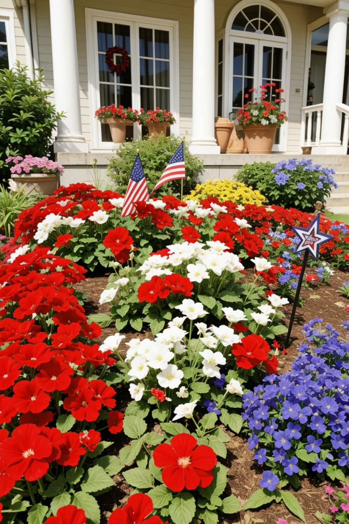 Fireworks For The Front Yard: 60 Jaw-Dropping 4th Of July Home Exterior Ideas