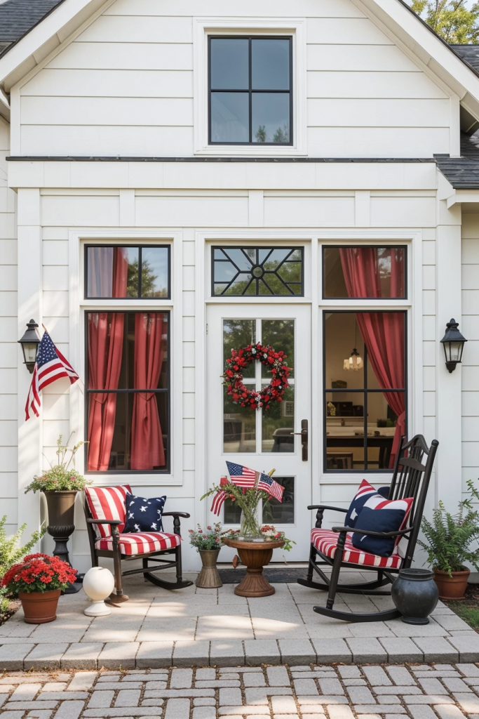 Patriotism With a Twist: 65 Unexpectedly Elegant 4th of July Farmhouse Exterior Inspirations