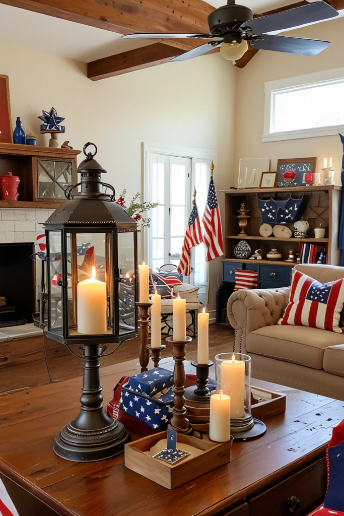 Living Loud in Liberty: 61 Unconventional Americana Decor Ideas for the 4th of July Living Room