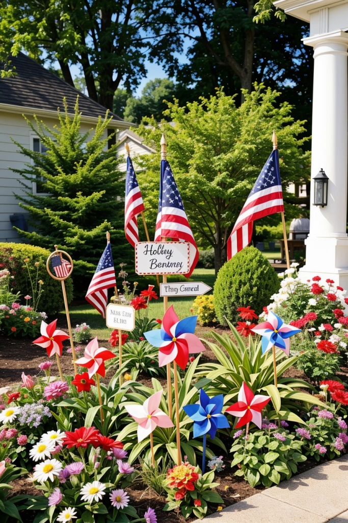 Fireworks For The Front Yard: 60 Jaw-Dropping 4th Of July Home Exterior Ideas