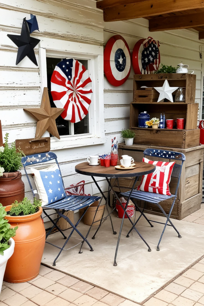 Backyard Booms And Banner Dreams: 61 Outdoor Decor Ideas For Independence Day