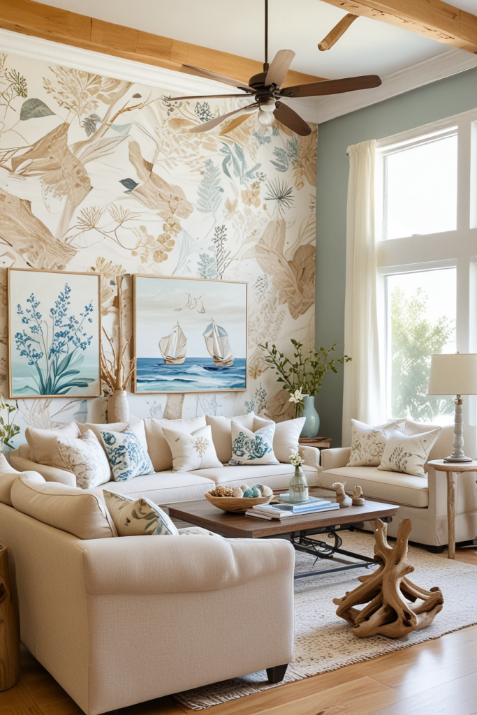 61 Bold And Breezy Accent Wall Ideas To Capture Summer In Your Living Room