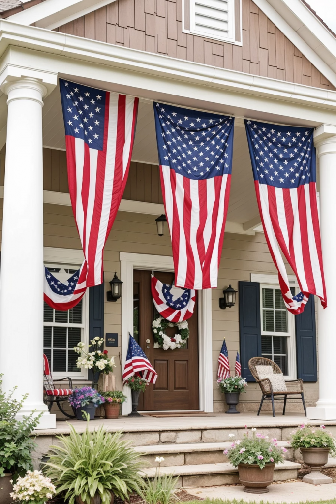 Fireworks For The Front Yard: 60 Jaw-Dropping 4th Of July Home Exterior Ideas