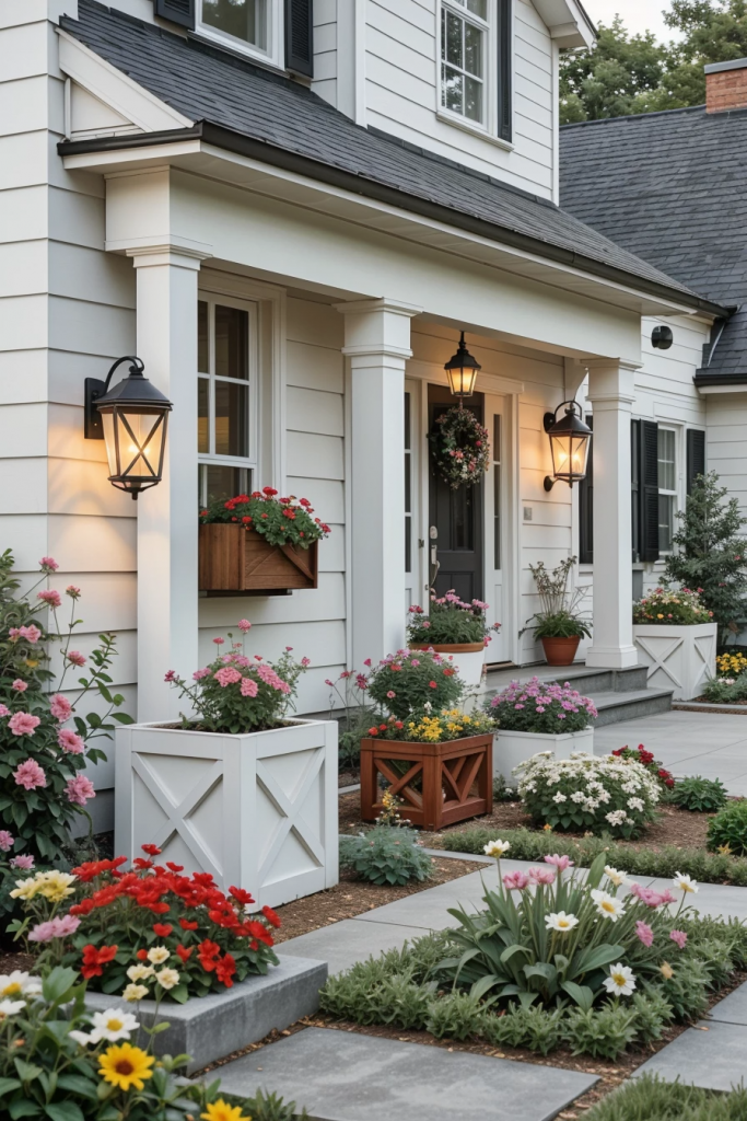 Patriotism With a Twist: 65 Unexpectedly Elegant 4th of July Farmhouse Exterior Inspirations