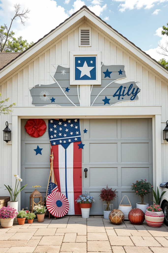 Patriotism With a Twist: 65 Unexpectedly Elegant 4th of July Farmhouse Exterior Inspirations