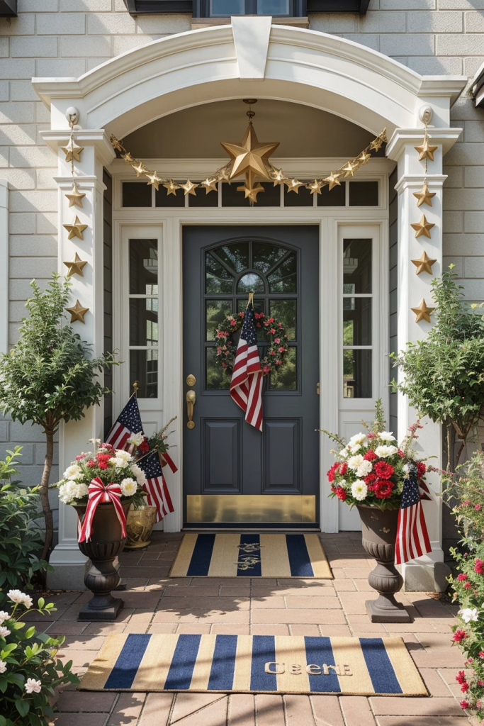 Fireworks For The Front Yard: 60 Jaw-Dropping 4th Of July Home Exterior Ideas