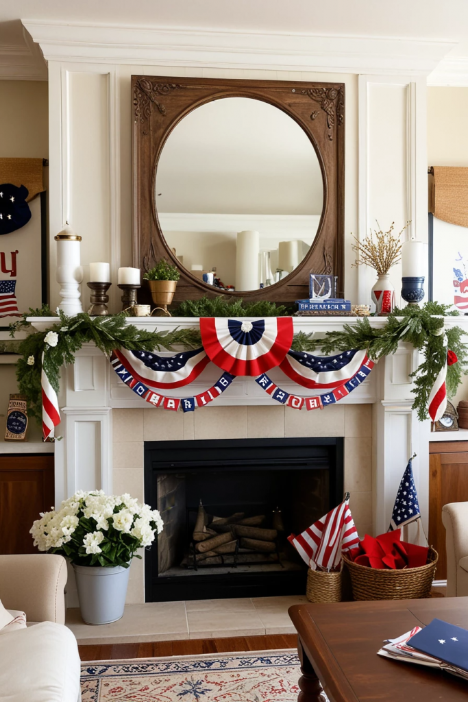 Living Loud in Liberty: 61 Unconventional Americana Decor Ideas for the 4th of July Living Room