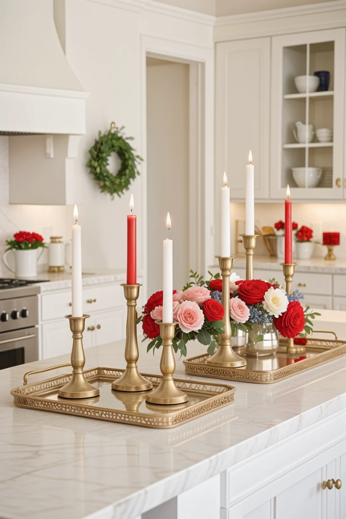 Fireworks At The Heart Of The Home: 63 Festive Kitchen Island Decorations For Independence Day