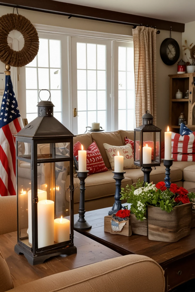 Living Loud in Liberty: 61 Unconventional Americana Decor Ideas for the 4th of July Living Room