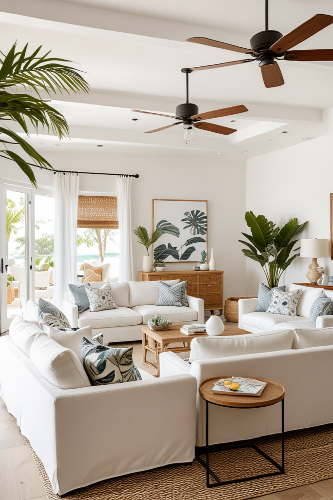 Exquisite Ways To Elevate Your Summer Living Room Through 60 Chic Decor Moves