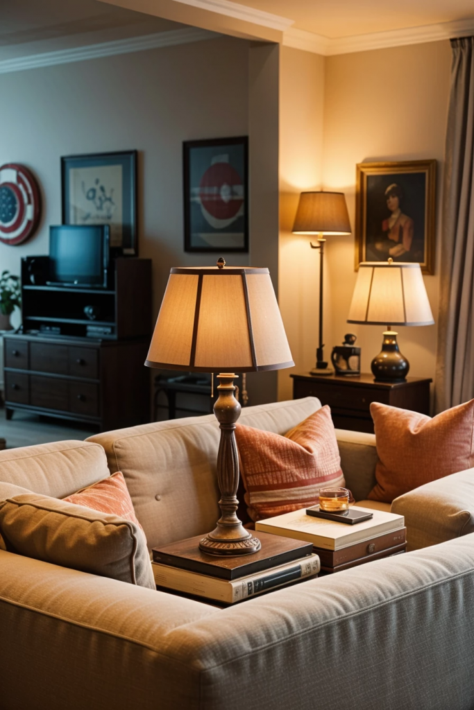Patriotic Charm Meets Retro Comfort: 65 Vintage-Inspired 4th Of July Living Room Ideas