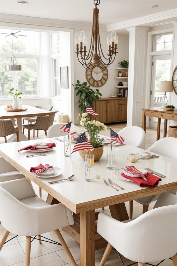 Deck the Table in Patriotic Flair: 60 Dazzling July Fourth Decor Concepts