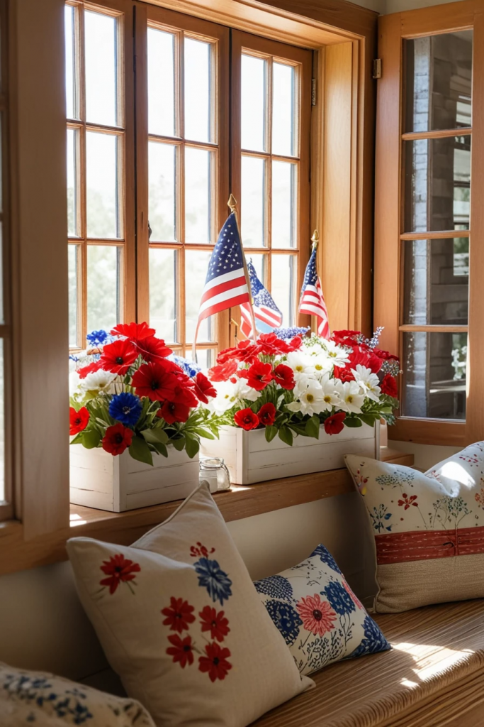 Window To Freedom: 62 Patriotic Displays To Light Up Your 4th Of July