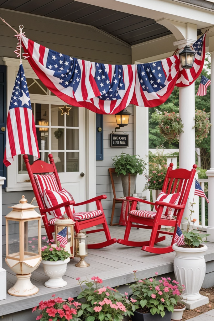 Fireworks For The Front Yard: 60 Jaw-Dropping 4th Of July Home Exterior Ideas