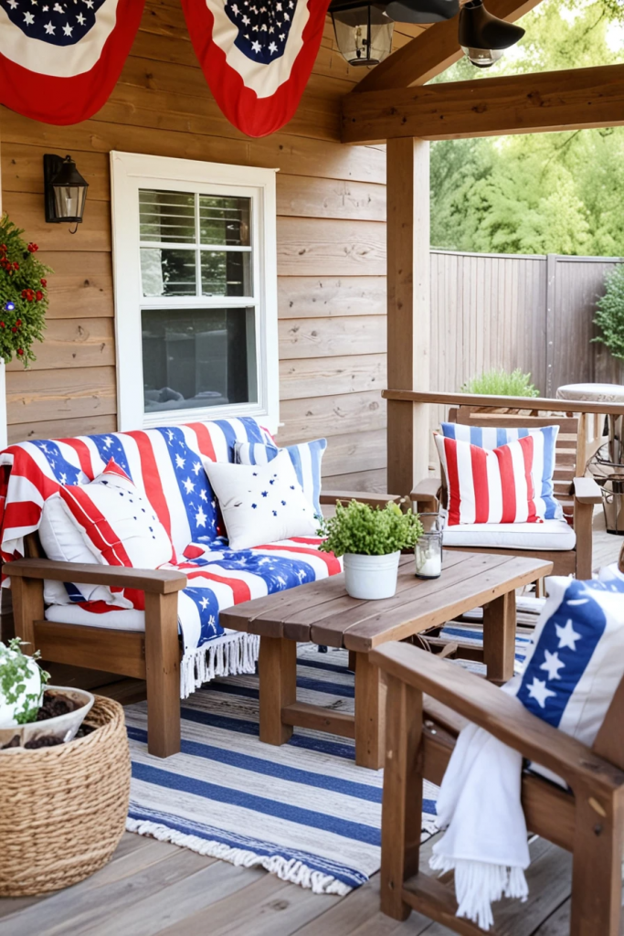 Backyard Americana: 59 Rustic Patio Ideas to Celebrate the 4th of July in Style