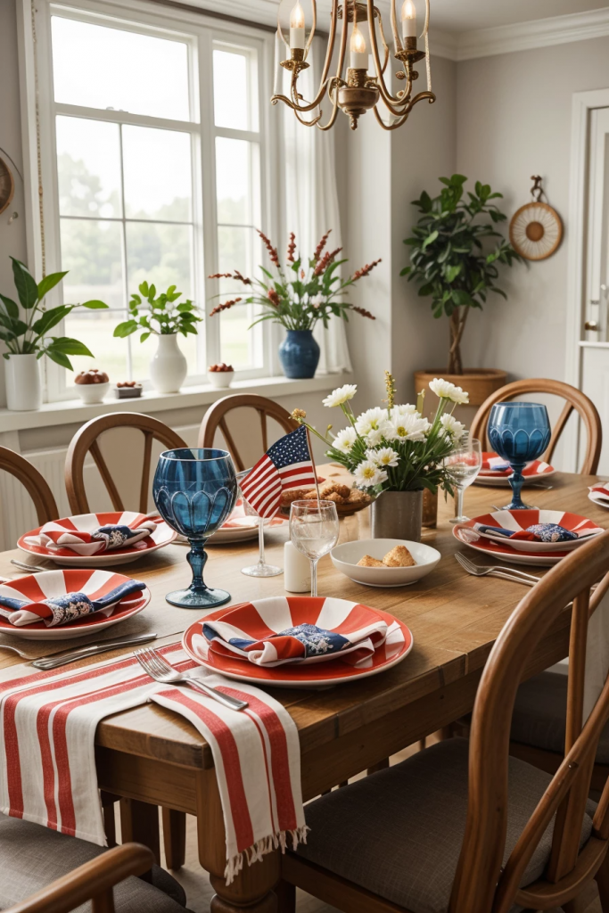 Deck the Table in Patriotic Flair: 60 Dazzling July Fourth Decor Concepts